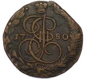 5 копеек 1780 года ЕМ — Фото №1
