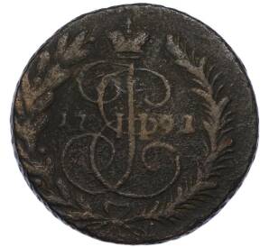 2 копейки 1791 года ЕМ — Фото №1
