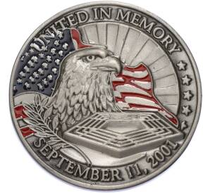 Жетон 2001 года США «Едины в памяти» — Фото №1