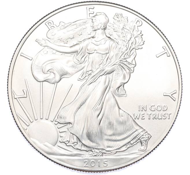 Монета 1 доллар 2015 года США «Шагающая Свобода» (Артикул: K12-90568) — Фото №1