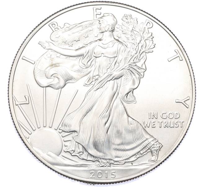Монета 1 доллар 2015 года США «Шагающая Свобода» (Артикул: K12-90569) — Фото №1
