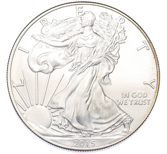Монета 1 доллар 2015 года США «Шагающая Свобода» (Артикул: K12-90570) — Фото №1