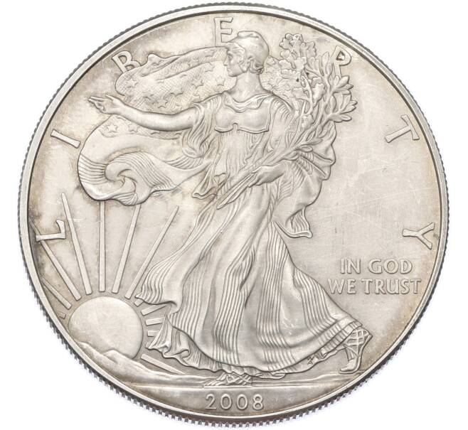 Монета 1 доллар 2008 года США «Шагающая Свобода» (Артикул: K12-90575) — Фото №1