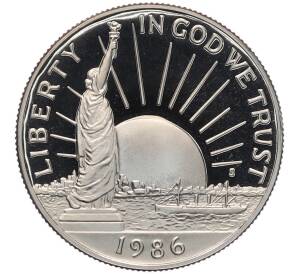 1/2 доллара (50 центов) 1986 года S США «100 лет Статуе Свободы» — Фото №1