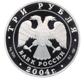 3 рубля 2004 года СПМД «Чемпионат Европы по футболу 2004 в Португалии» — Фото №2