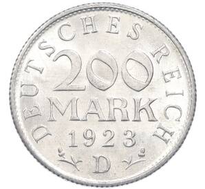 200 марок 1923 года D Германия — Фото №1