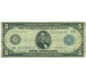 5 долларов 1914 года США — Фото №1