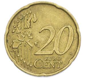 20 евроцентов 2002 года Италия — Фото №2