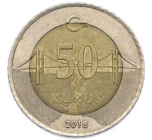 50 курушей 2018 года Турция — Фото №1