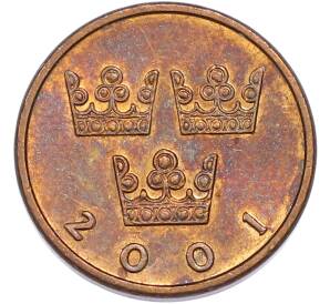 50 эре 2001 года Швеция — Фото №1