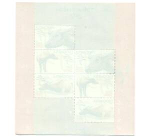 Полный лист марок 2009 года Индонезия «Год Быка 2560» — Фото №2