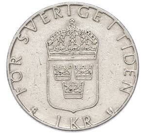 1 крона 1978 года Швеция — Фото №2