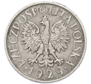 1 злотый 1929 года Польша — Фото №2