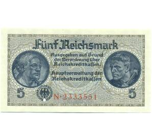 5 рейхсмарок 1940 года Германия (Для окупированных территорий)