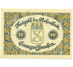 10 пфеннигов 1921 года Германия — город Зангерхаузен (Нотгельд) — Фото №2