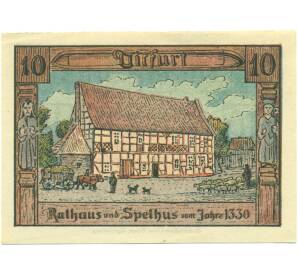 10 пфеннигов 1921 года Германия — община Дитфурт (Нотгельд) — Фото №2