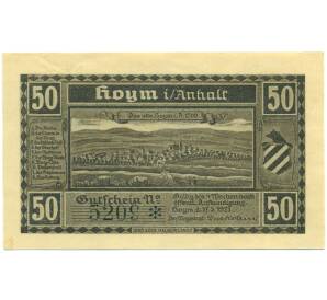 50 пфеннигов 1921 года Германия — город Хойм (Нотгельд) — Фото №1