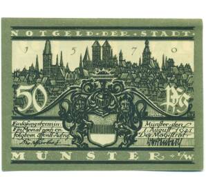 50 пфеннигов 1921 года Германия — город Мюнстер (Нотгельд) — Фото №2