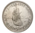 Монета 5 шиллингов 1952 года Британская Южная Африка «300 лет основанию Кейптауна» (Артикул M2-37034)