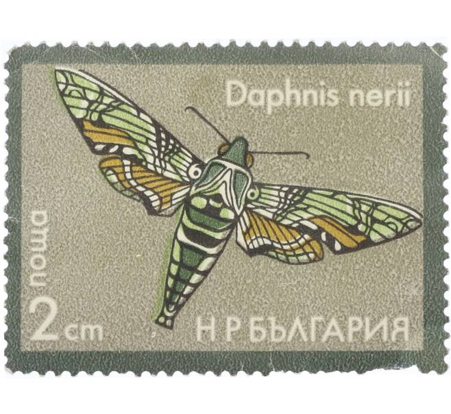 Почтовая марка 2 стотинки 1975 года Болгария «Мотыльки» (Артикул: K12-91005) — Фото №1