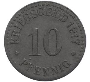10 пфеннигов 1917 года Германия — город Кассель (Нотгельд) — Фото №2