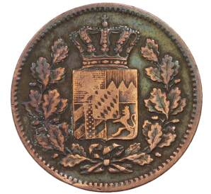 2 пфеннига 1865 года Бавария