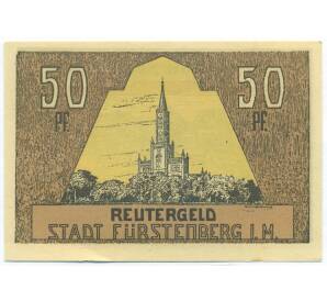 50 пфеннигов 1922 года Германия — Фюрстенберг (Нотгельд) — Фото №1