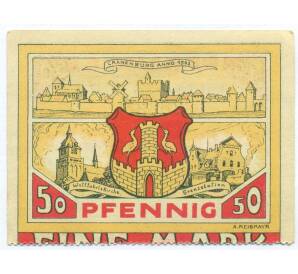 50 пфеннигов 1921 года Германия — Краненбург (Нотгельд) — Фото №1