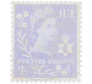 Почтовая марка 4 пенса 1966 года Великобритания «Региональный выпуск. Северная Ирландия — Королева Елизавета II» — Фото №2