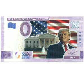 0 евро 2022 года Франция «Euro souvenir — Президент Дональд Трамп» (Unusual) — Фото №1