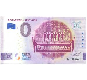 0 евро 2024 года Франция «Euro souvenir — Бродвей (Нью-Йорк)» (Unusual) — Фото №1