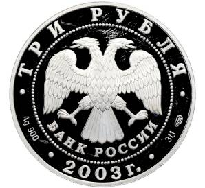 3 рубля 2003 года СПМД «1-я Камчатская экспедиция» — Фото №2