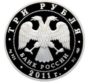 3 рубля 2011 года СПМД «ЕврАзЭС — Мир наших детей» — Фото №2