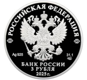 3 рубля 2025 года СПМД «X Восточный экономический форум» — Фото №2