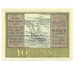 10 пфеннигов 1921 года Германия — община Бад-Клайнен (Нотгельд) — Фото №2