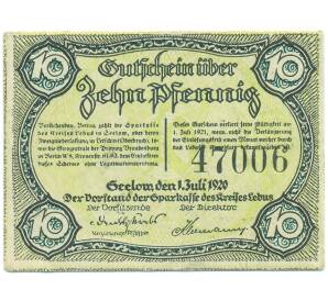 10 пфеннигов 1920 года Германия — округ Лебус (Нотгельд) — Фото №2