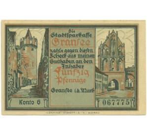 50 пфеннигов 1921 года Германия — город Гранзе (Нотгельд) — Фото №2