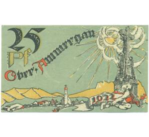 25 пфеннигов 1921 года Германия — община Обераммергау (Нотгельд) — Фото №2