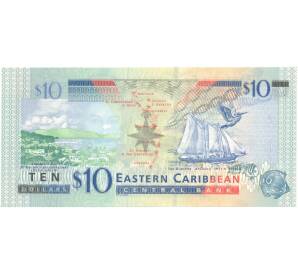 10 долларов 2003 года Восточные Карибы — Фото №2
