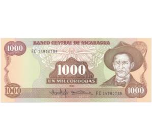 1000 кордоб 1985 года Никарагуа — Фото №1