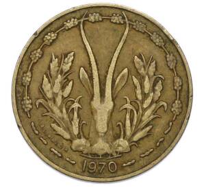 10 франков 1970 года Западно-Африканский валютный союз — Фото №1