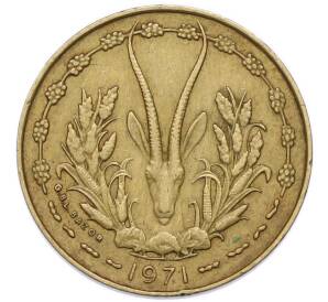 10 франков 1971 года Западно-Африканский валютный союз — Фото №1