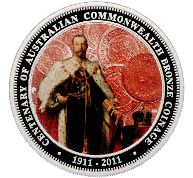 Монета 1 доллар 2011 года Австралия «100 лет чеканке бронзовых монет» (Артикул: K6-1125) — Фото №1