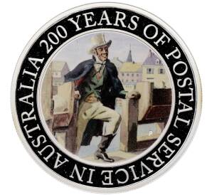 1 доллар 2009 года Австралия «200 лет почтой службе Австралии» — Фото №1