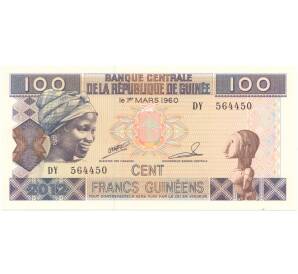 100 франков 2012 года Гвинея — Фото №1