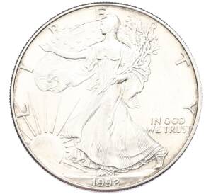 1 доллар 1992 года США «Шагающая Свобода» — Фото №1