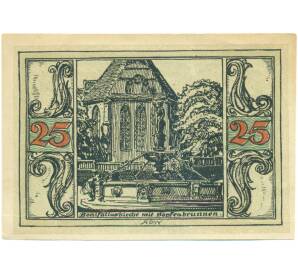 25 пфеннигов 1921 года Германия — город Арнштадт (Нотгельд) — Фото №1
