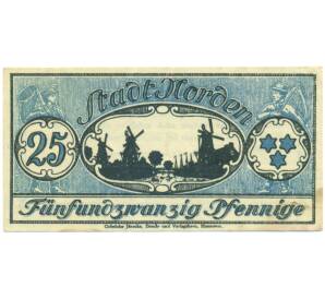 25 пфеннигов 1921 года Германия — город Норден (Нотгельд) — Фото №1