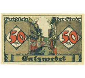 50 пфеннигов 1921 года Германия — город Зальцведель (Нотгельд) — Фото №2