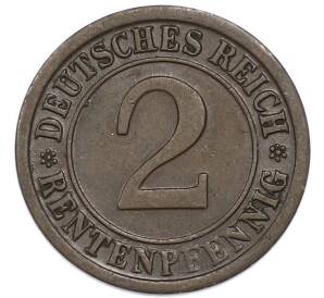 2 рентенпфеннига 1924 года A Германия